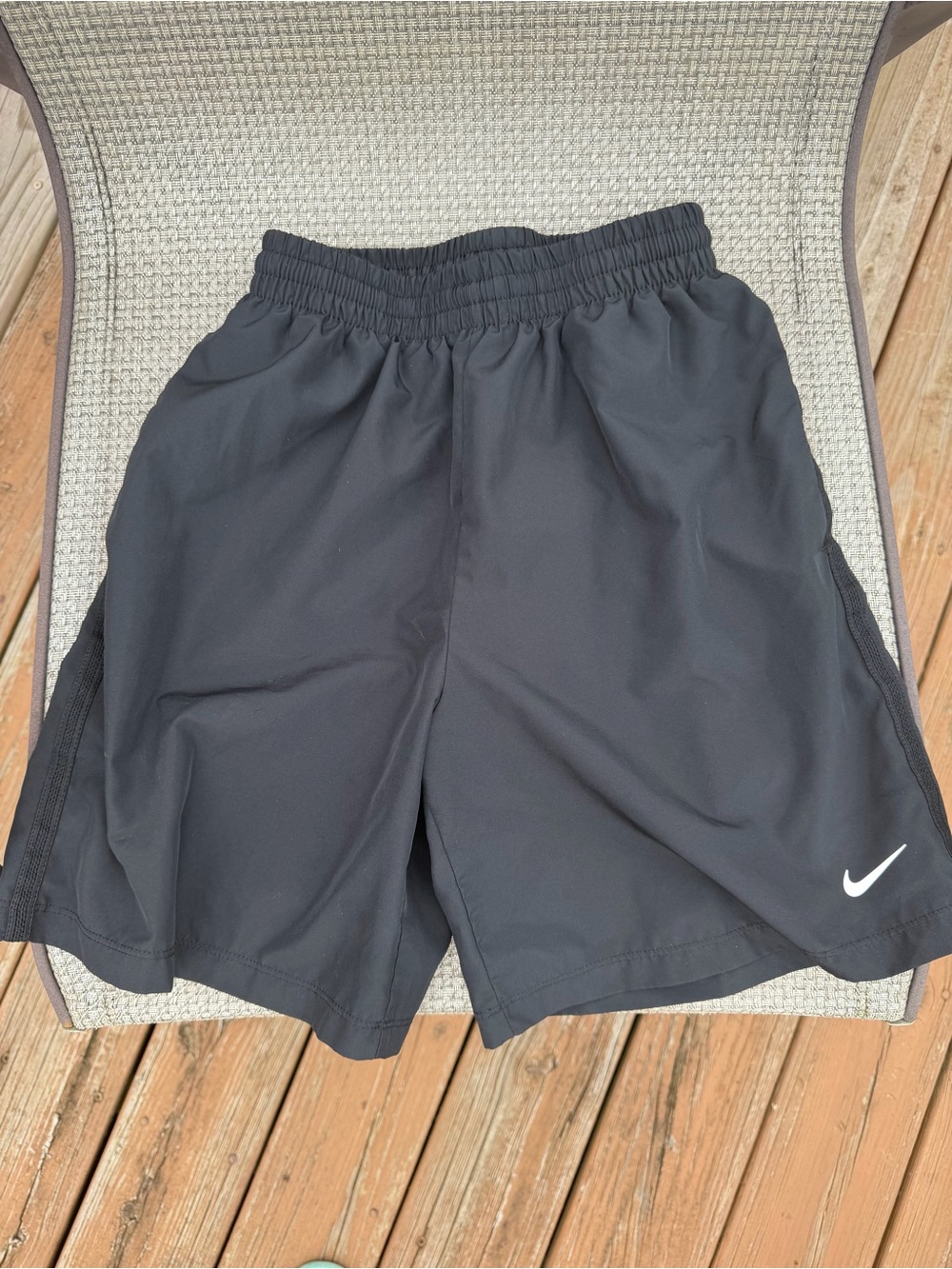 Nike Boys Dri-FIT Athletic Training Shorts Black Size Large (14-16)